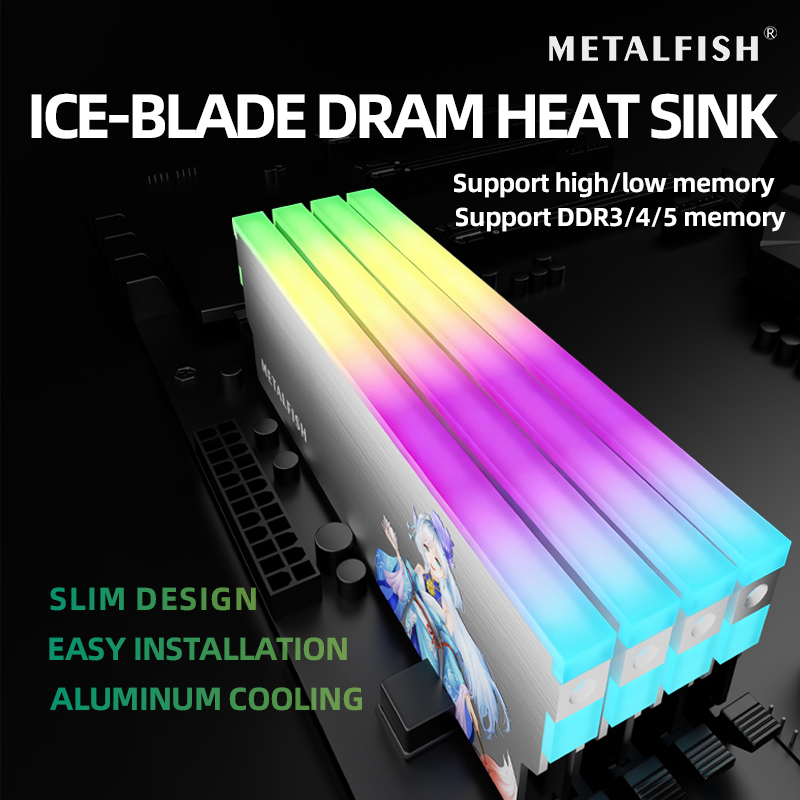 METALFISH DRAM Heatsink 5V-3PI - Ddr4 8Gb recension och pris